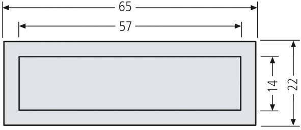 Renz Renz Kombitaster Lira weiss, 65x22mm 97-9-85116-0