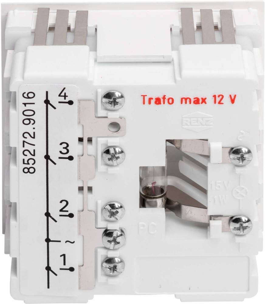 Renz Metallwaren. Klingelmodul mit 4 Klingeltaster 97-9-85272 ws-1