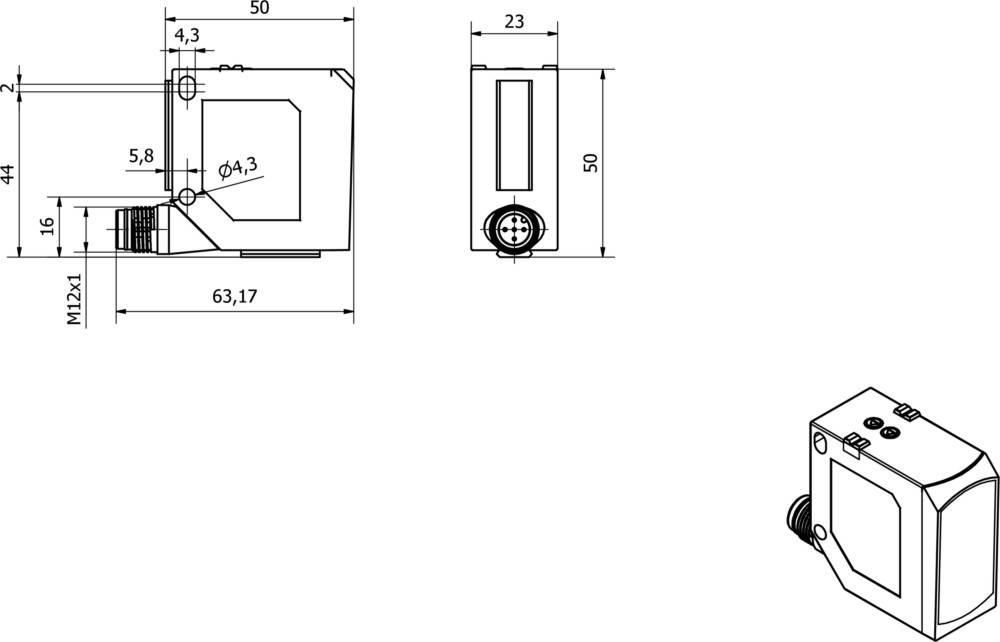 Ipf Electronic Sensor Laser, Taster PT230020-1