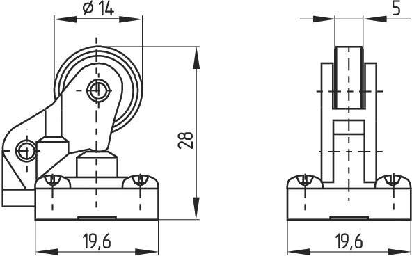 Schmersal Rollenschalter T1R 236-20Z-M20-1