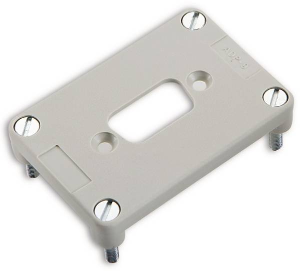 Adapterplatte für 1 D-SUB Einsatz 9-polig Serie H-B 6 H-B 6 11764200 LAPP 10 St. Adapterplatte