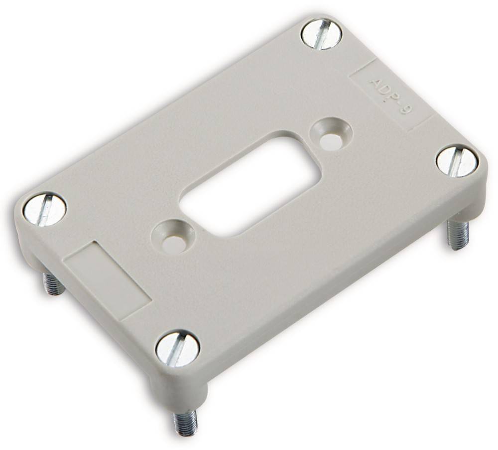 Adapterplatte für 1 D-SUB Einsatz 9-polig Serie H-B 6 H-B 6 11764200 LAPP 10 St. Adapterplatte-0