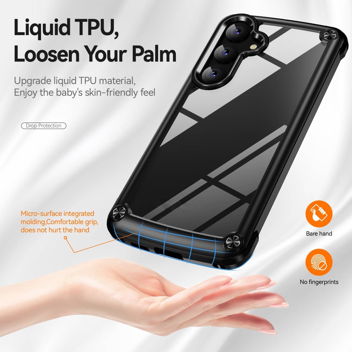 Für Samsung Galaxy S24 Schock robuste TPU / PC verstärkte Ränder Handy Hülle-1
