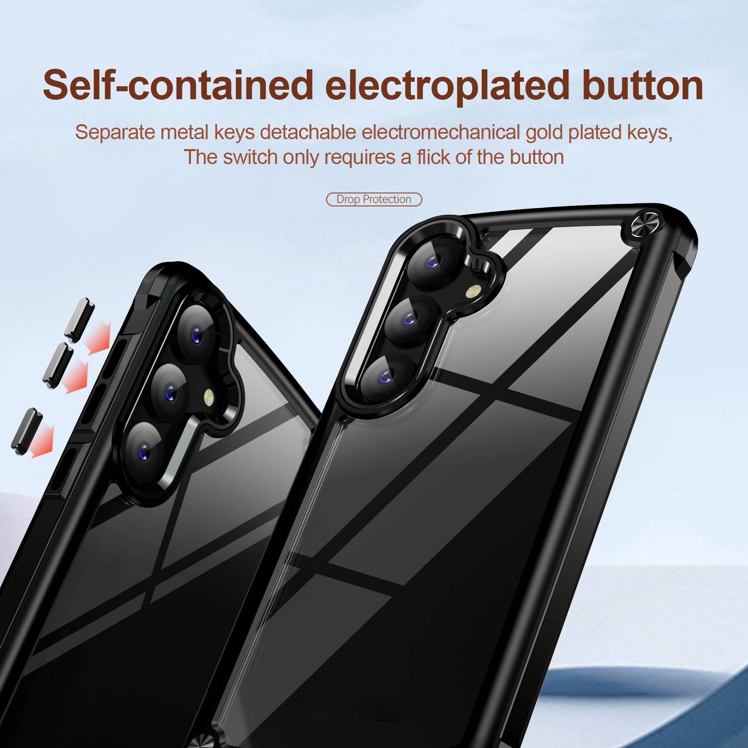 Für Samsung Galaxy S24 Schock robuste TPU / PC verstärkte Ränder Handy Hülle-4