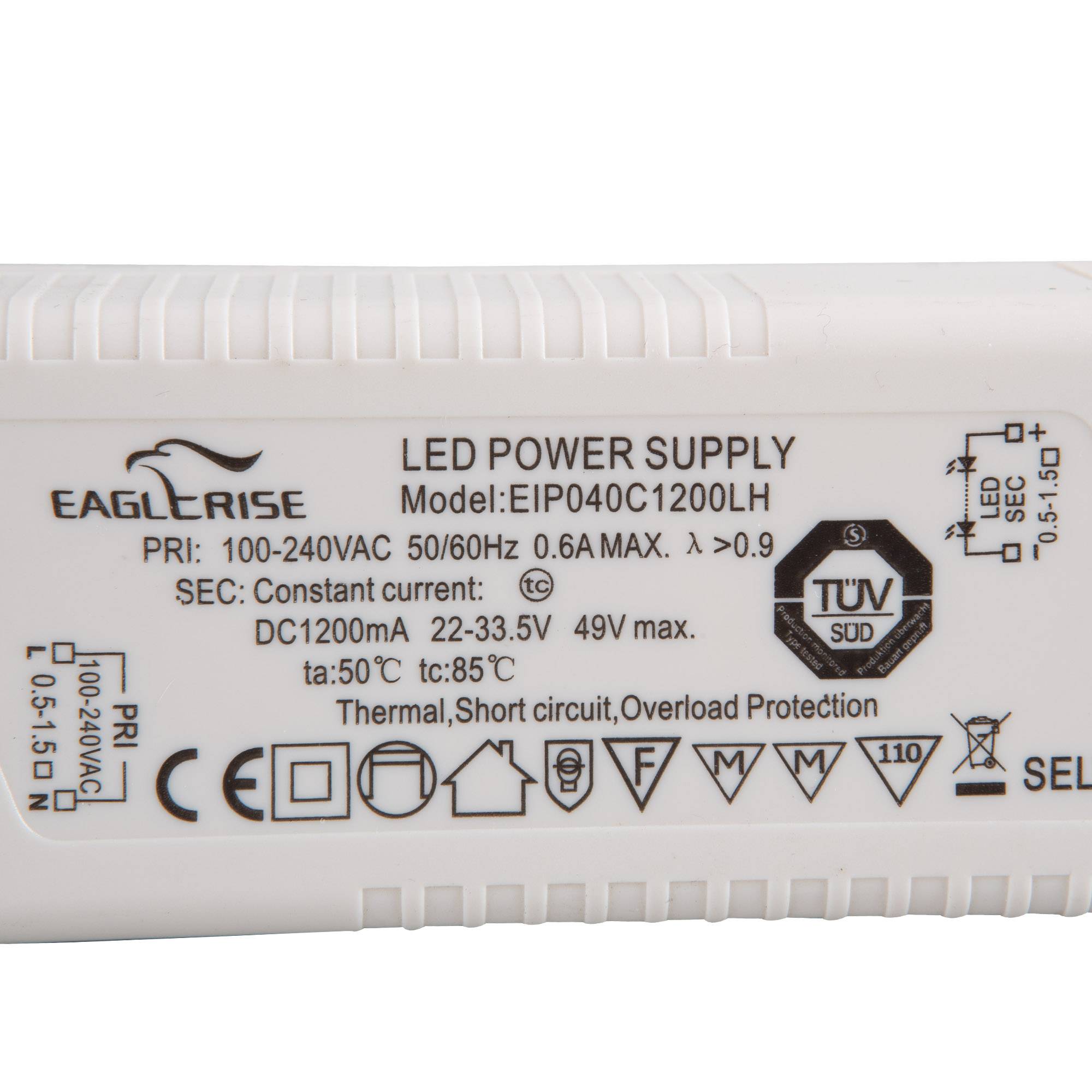 Konstantstromquelle EAGLERISE LED Netzteil 230V 1200mA 22-33,5V-1