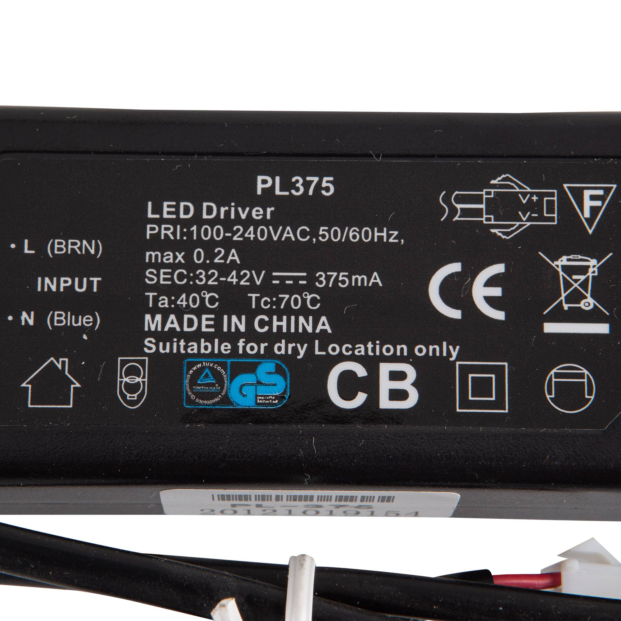 Konstantstromquelle LED 100-240V AC Netzteil 375mA 32-42V-1