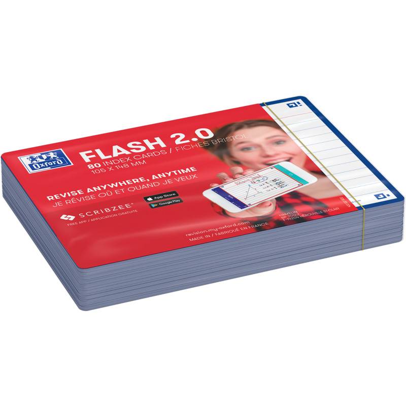 Oxford Karteikarten "Flash 2.0", 105 x 148 mm, marineblau-0