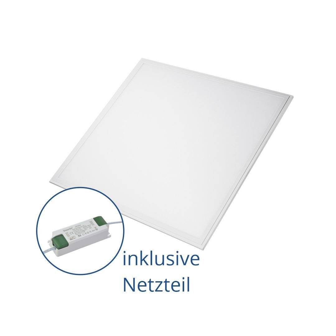 LUXULA 6er Pack LED Panel Rasterleuchte 36 W 3600 lm 6000 K (kaltweiß) Tageslicht Deckenleuchte 62x62 cm-1