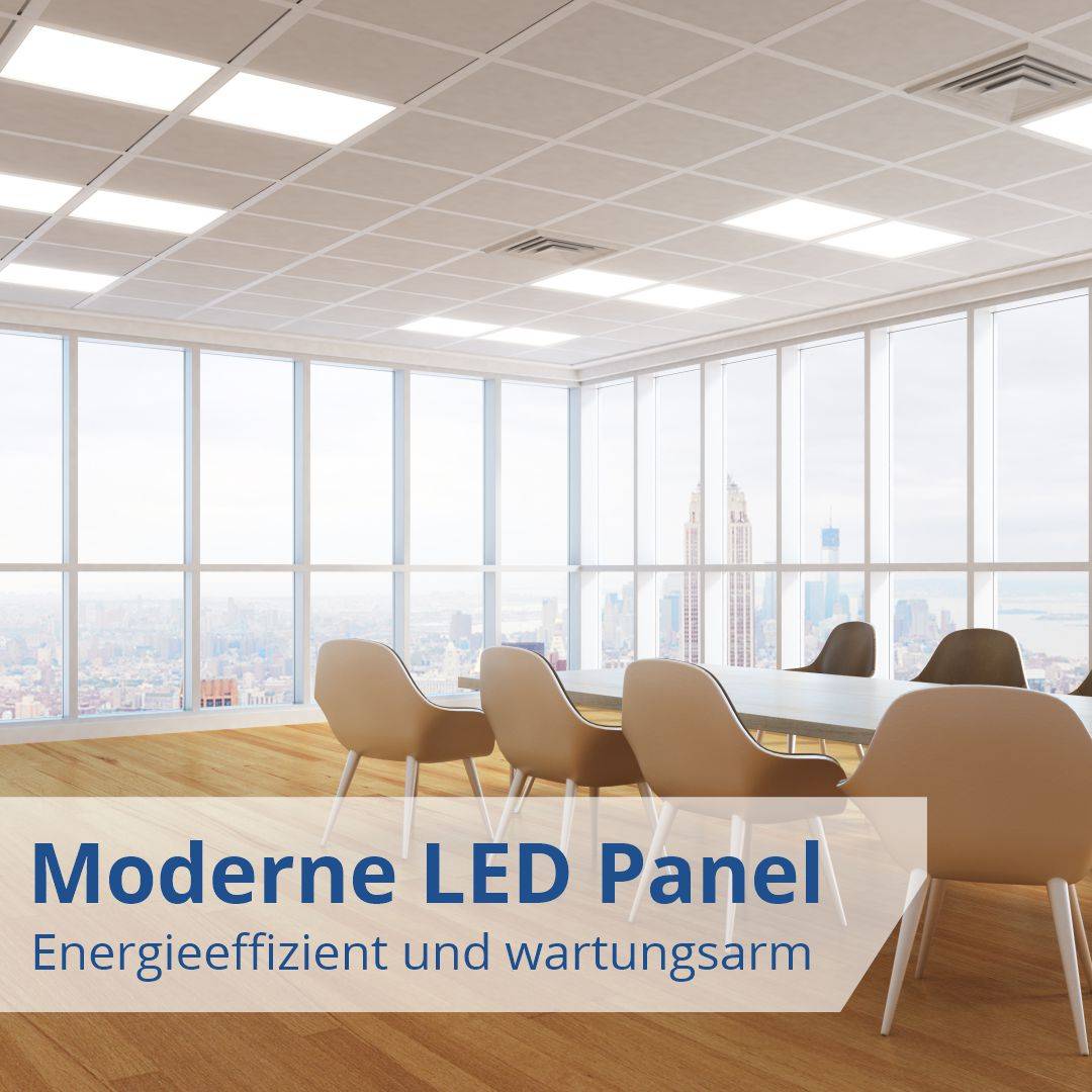 LUXULA 6er Pack LED Panel Rasterleuchte 36 W 3600 lm 6000 K (kaltweiß) Tageslicht Deckenleuchte 62x62 cm-2