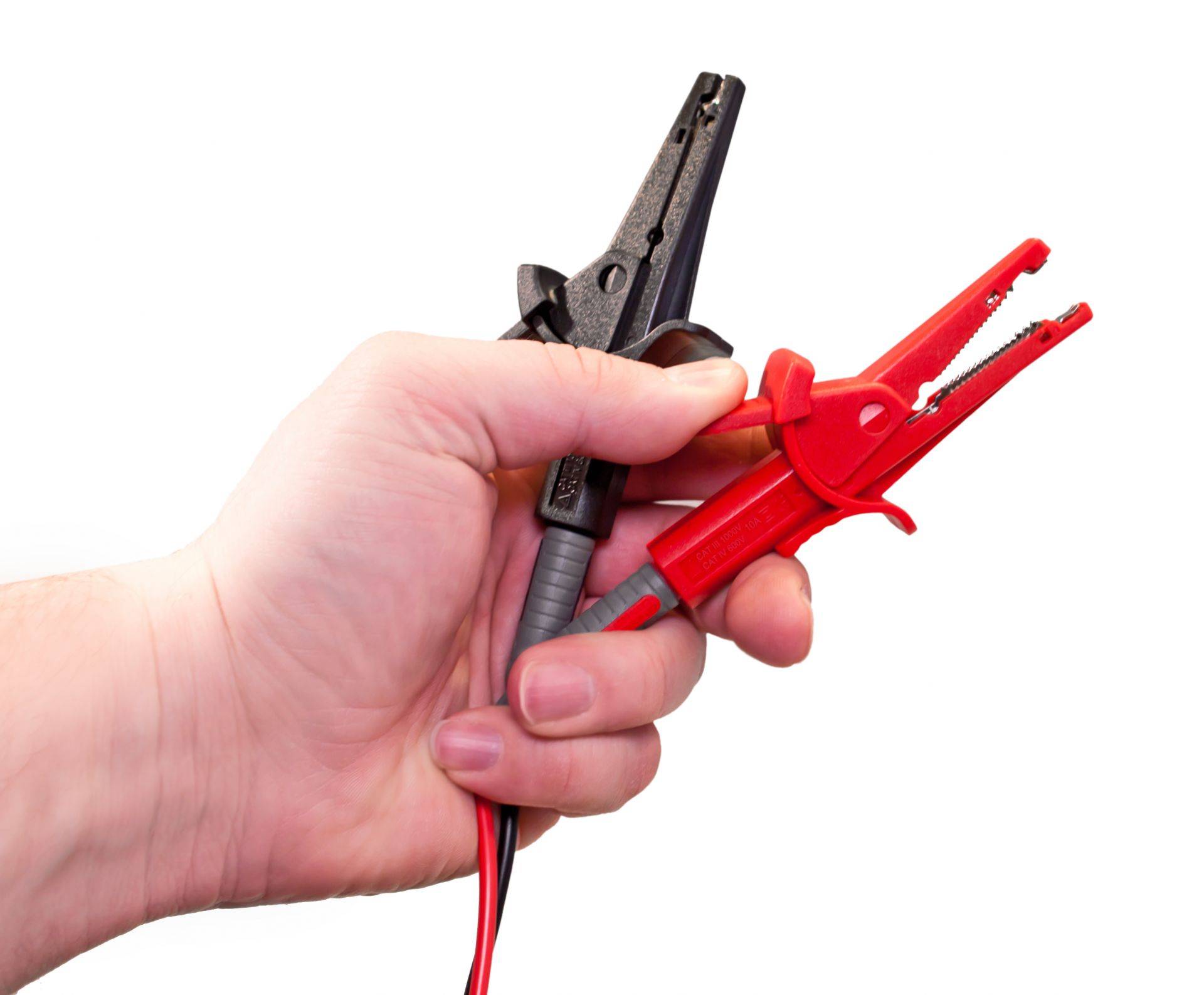 PeakTech P 7015 – Krokodilklemmen ~ 1000 V / 10 A ~ mit 4mm Sicherheitsbuchsen-1