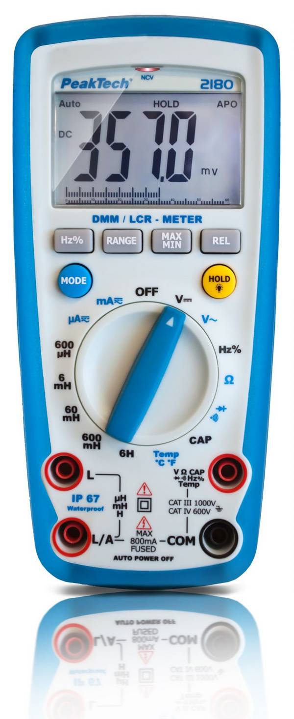 PeakTech P 2180 – LCR-Meter ~ 6.000 Counts ~ max. 60MOhm / 4000µF / 6H mit Digitalmultimeter