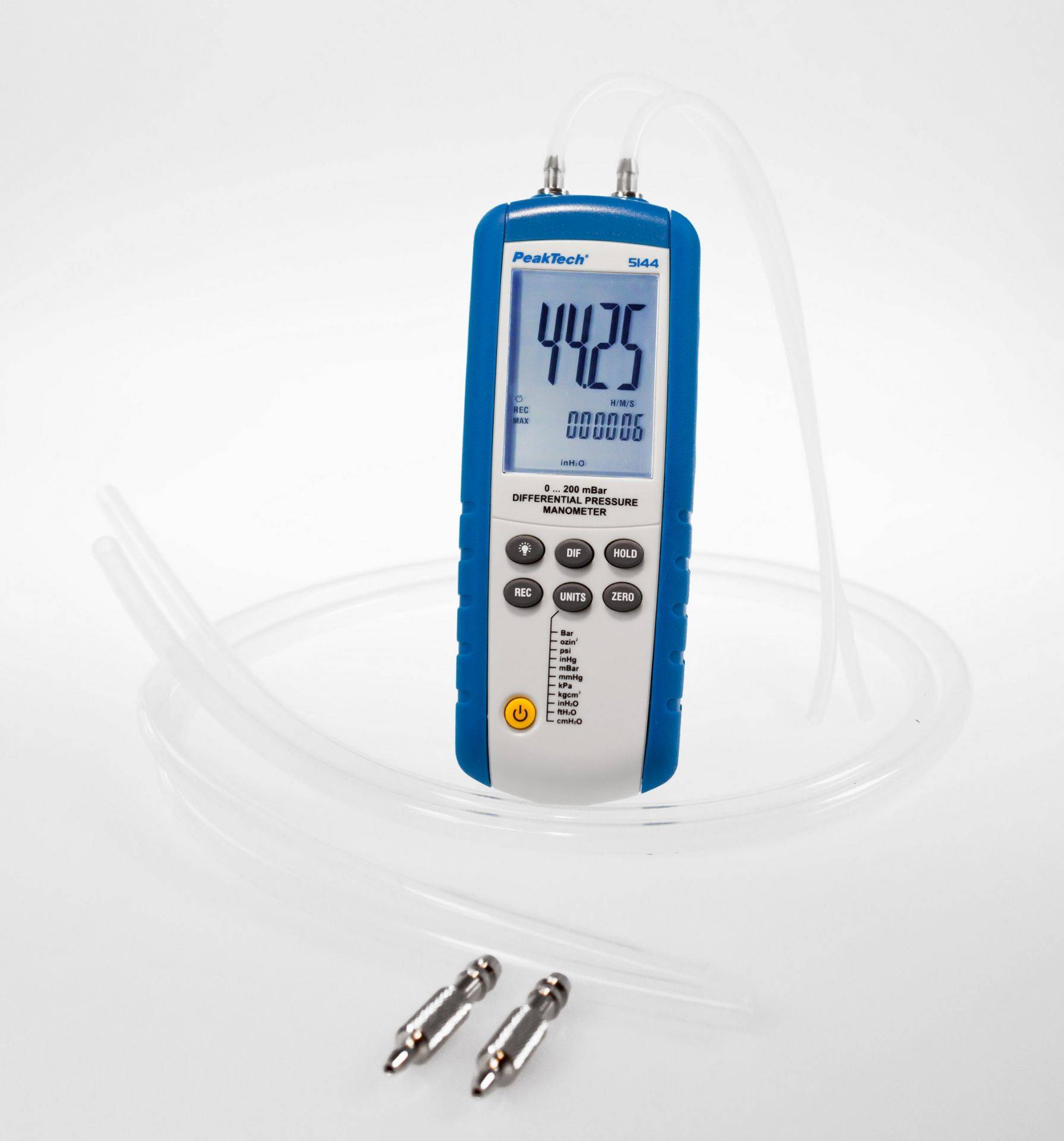 PeakTech P 5144 – Differenzdruck-Manometer ~ 0 ... 200 mBar ~ mit USB-1