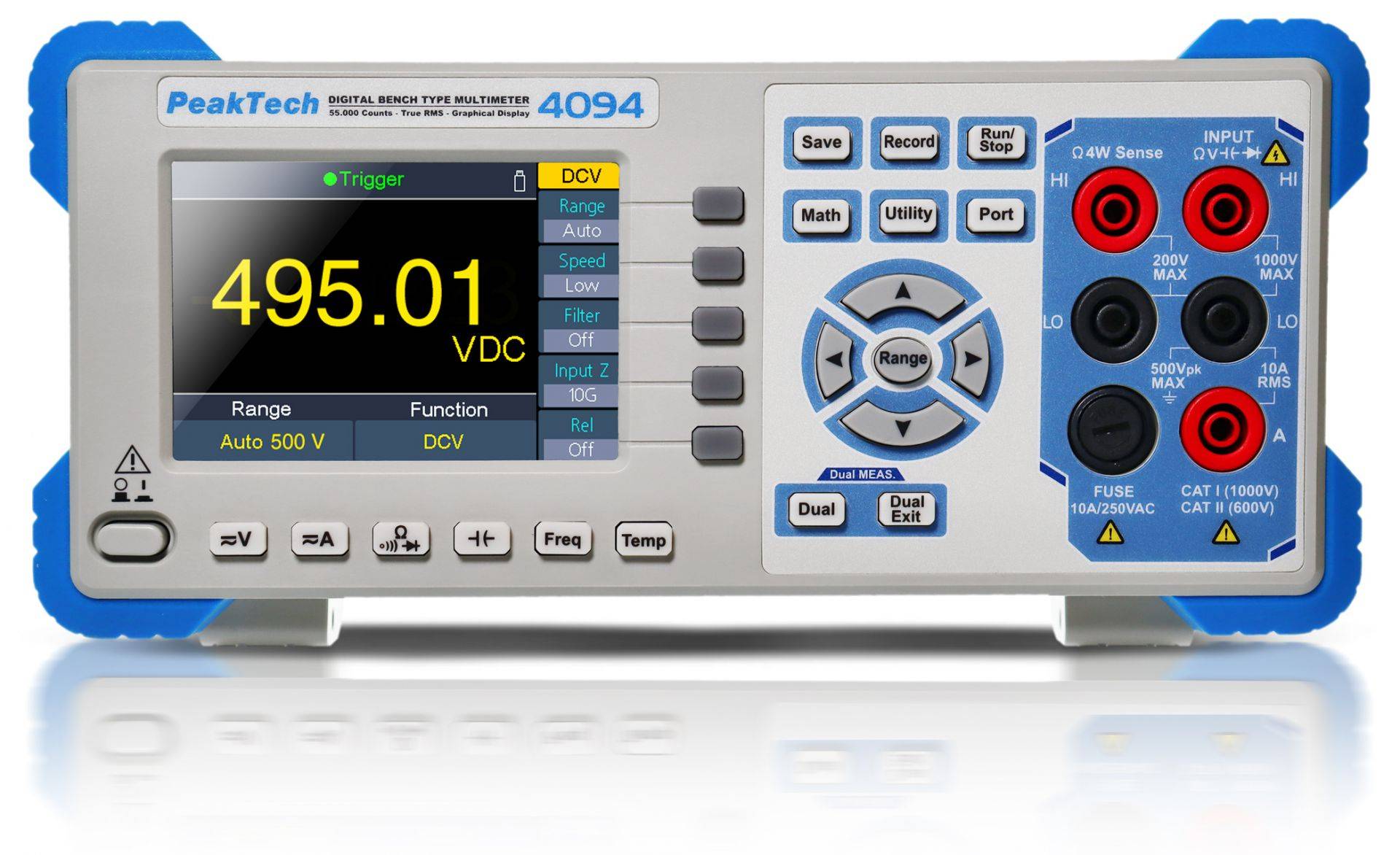 PeakTech P 4094 – Grafisches Tischmultimeter ~ 55.000 Counts ~ mit TFT & RS-232 Schnittstelle-0