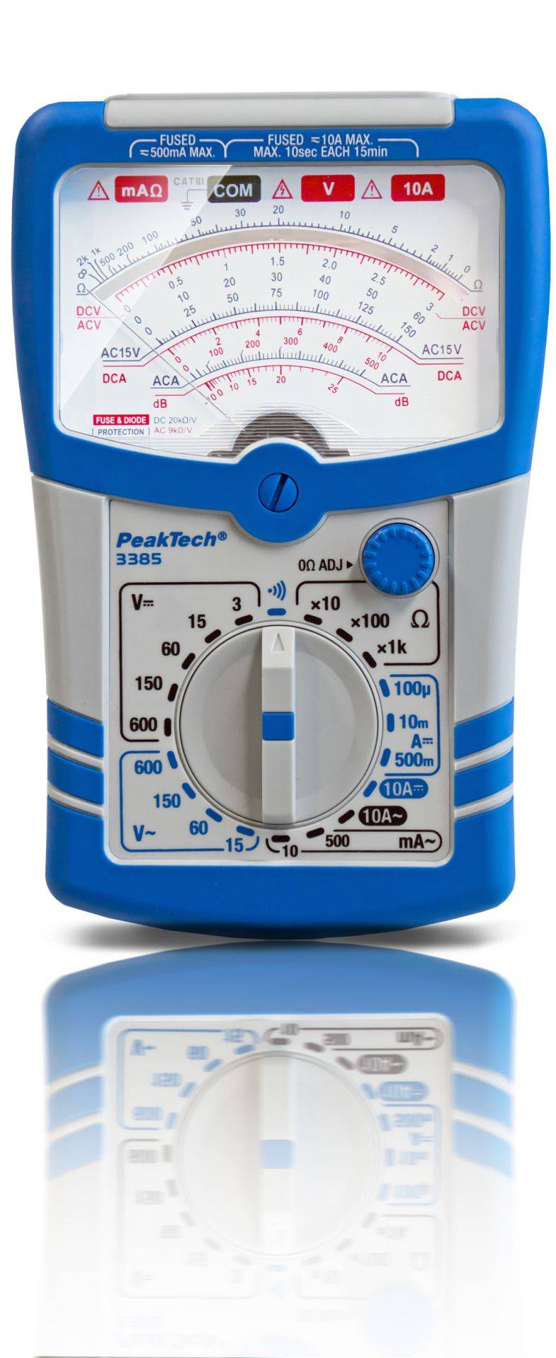 PeakTech P 3385 – Analog Multimeter ~ 600V AC/DC ~ 10A AC/DC-0