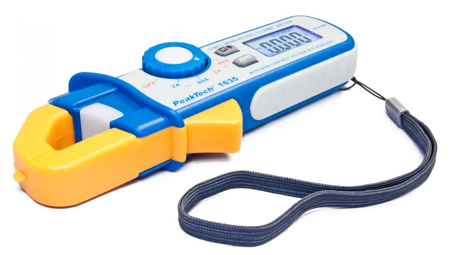 PeakTech P 1635 – Stromzangenamperemeter / Kriechstromzange ~ 2400 Counts ~ 2 / 80 A AC/DC-3