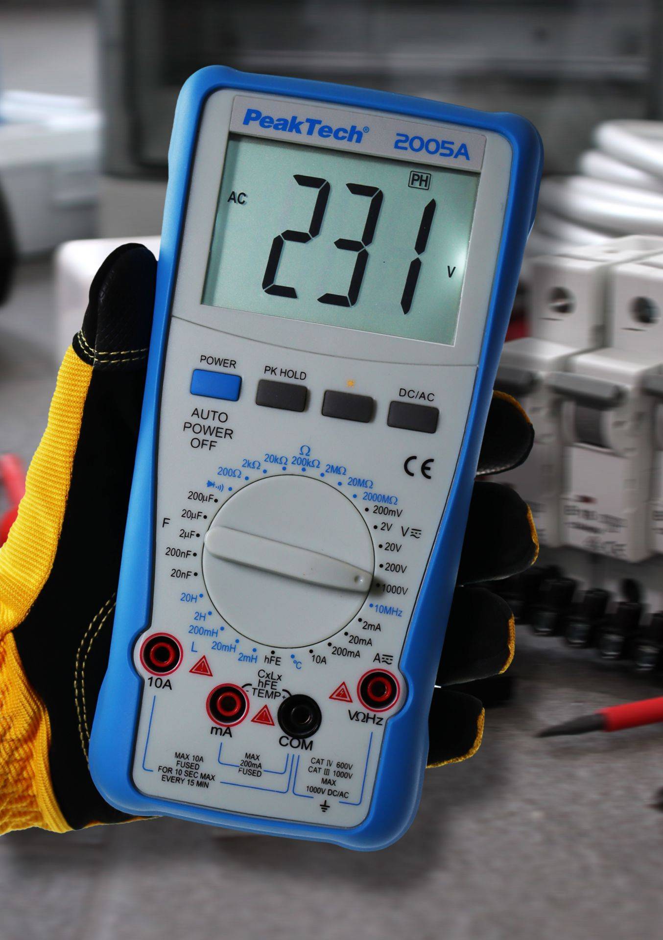 PeakTech P 2005 A – Digital Multimeter ~ 2.000 Counts ~ 1000V, 10A AC/DC-3
