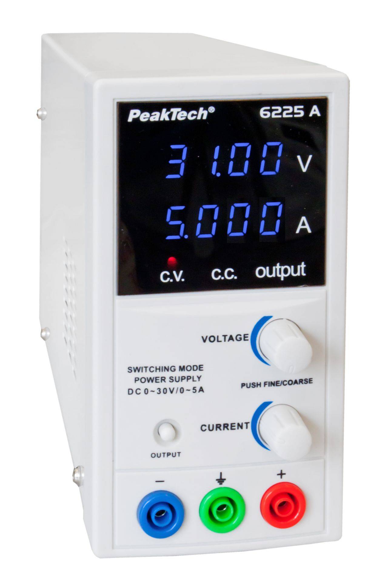 PeakTech P 6225 A – DC Schaltnetzgerät, 0-30V/0-5A-3
