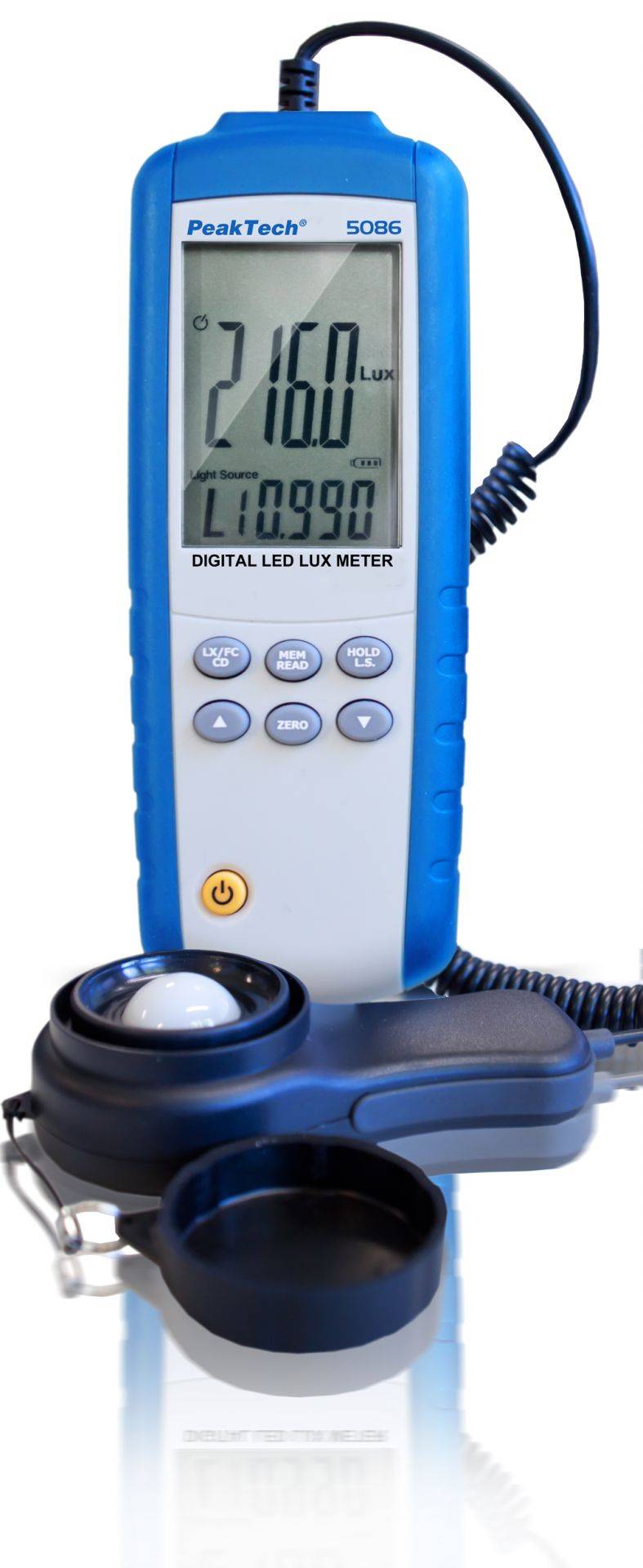 PeakTech P 5086 – Lux-Meter ~ 400.000 Counts ~ 0 ... 40/400/4000/40000/400000 Lux-1