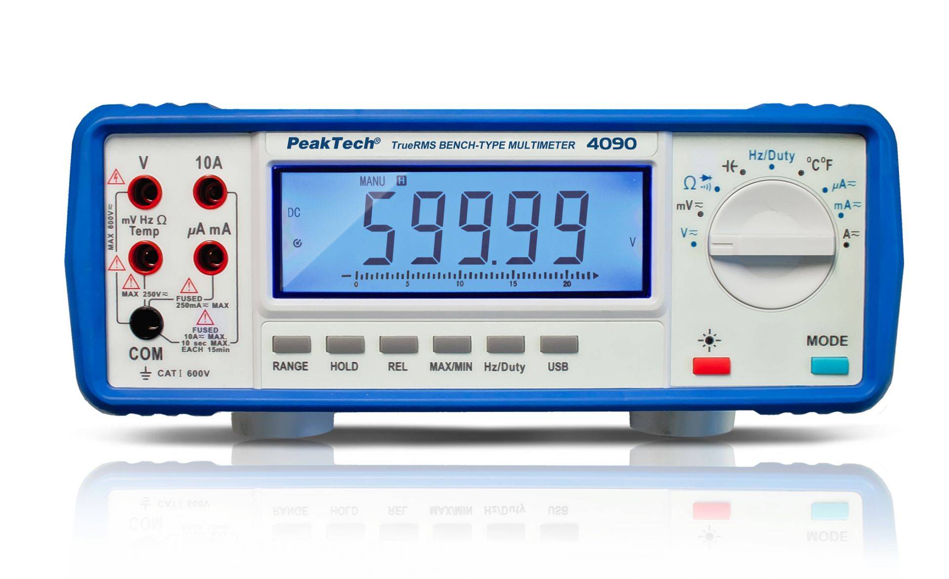 PeakTech P 4090 – Tischmultimeter ~ 22.000 Counts ~ mit USB ~ Netz- oder Batteriebetrieb-0