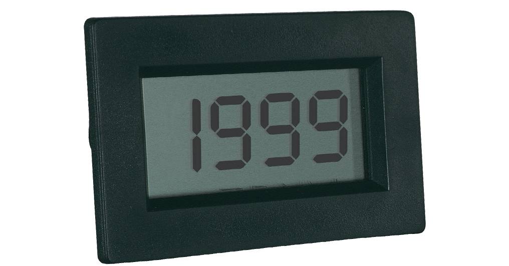 PeakTech LDP-135 – LCD Voltmeter-Einbaumodul ~ 13 mm Ziffernhöhe-0