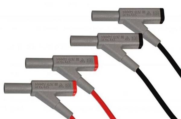 PeakTech P 7025 – Prüfleitungen ~ 1000 V / 16 A ~ mit 4mm Sicherheitsbuchsen und Kupplung