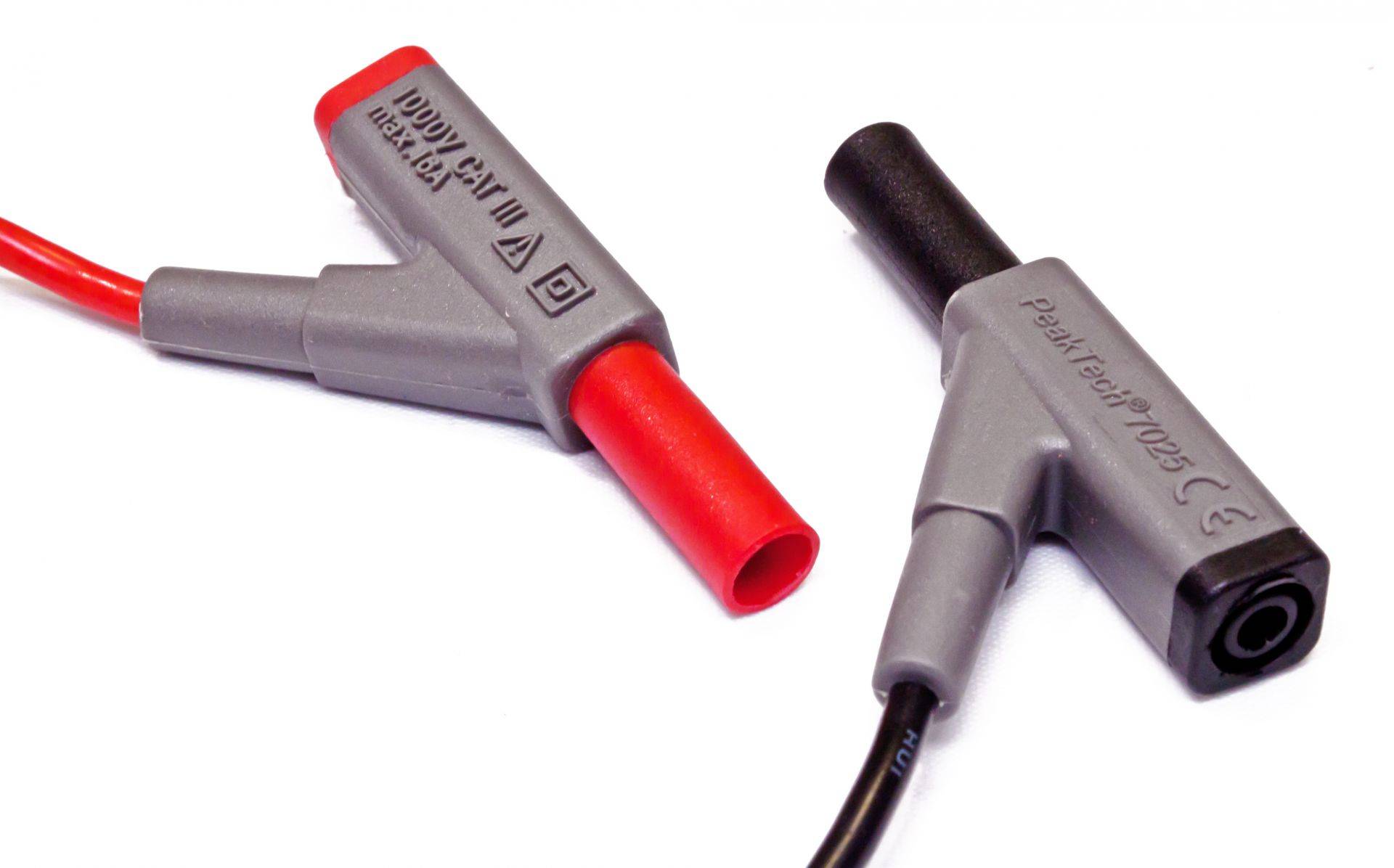 PeakTech P 7025 – Prüfleitungen ~ 1000 V / 16 A ~ mit 4mm Sicherheitsbuchsen und Kupplung-2