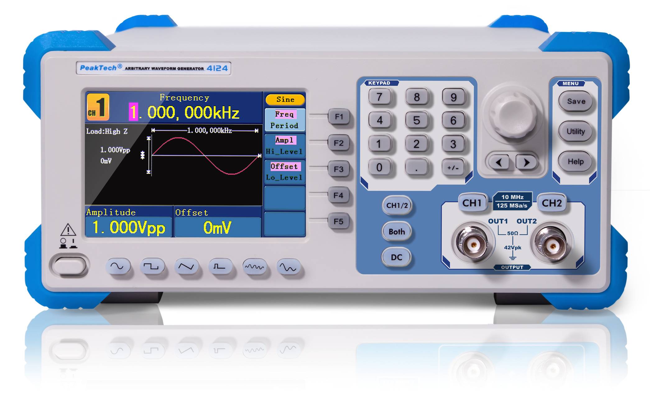 PeakTech P 4124 – 2-Kanal Arbitär Signalgenerator ~ 1 µHz - 10 MHz ~ mit TFT-Anzeige-0