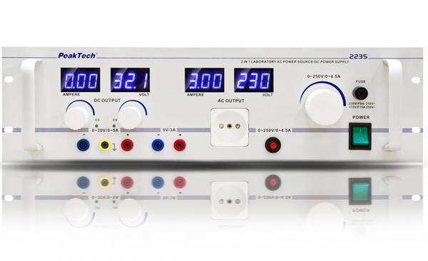 PeakTech P 2235 – Regeltrenntransformator ~ 0 - 250 V AC