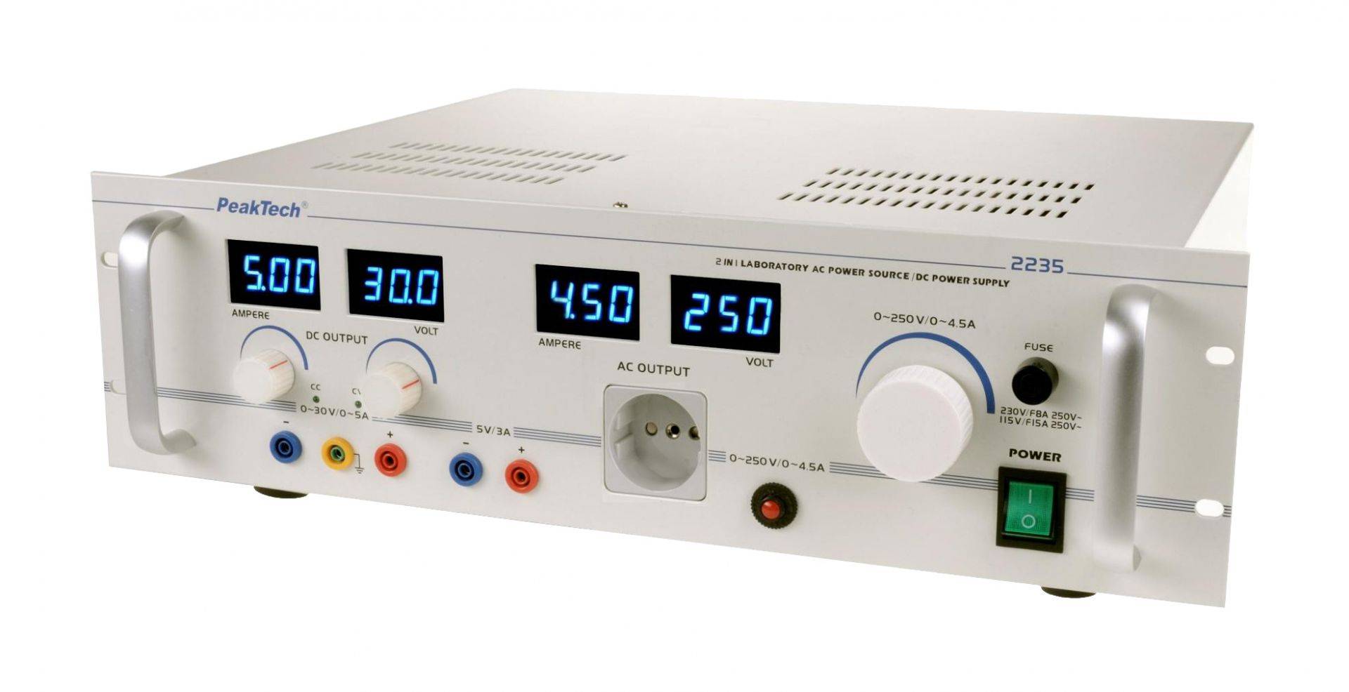 PeakTech P 2235 – Regeltrenntransformator ~ 0 - 250 V AC-2