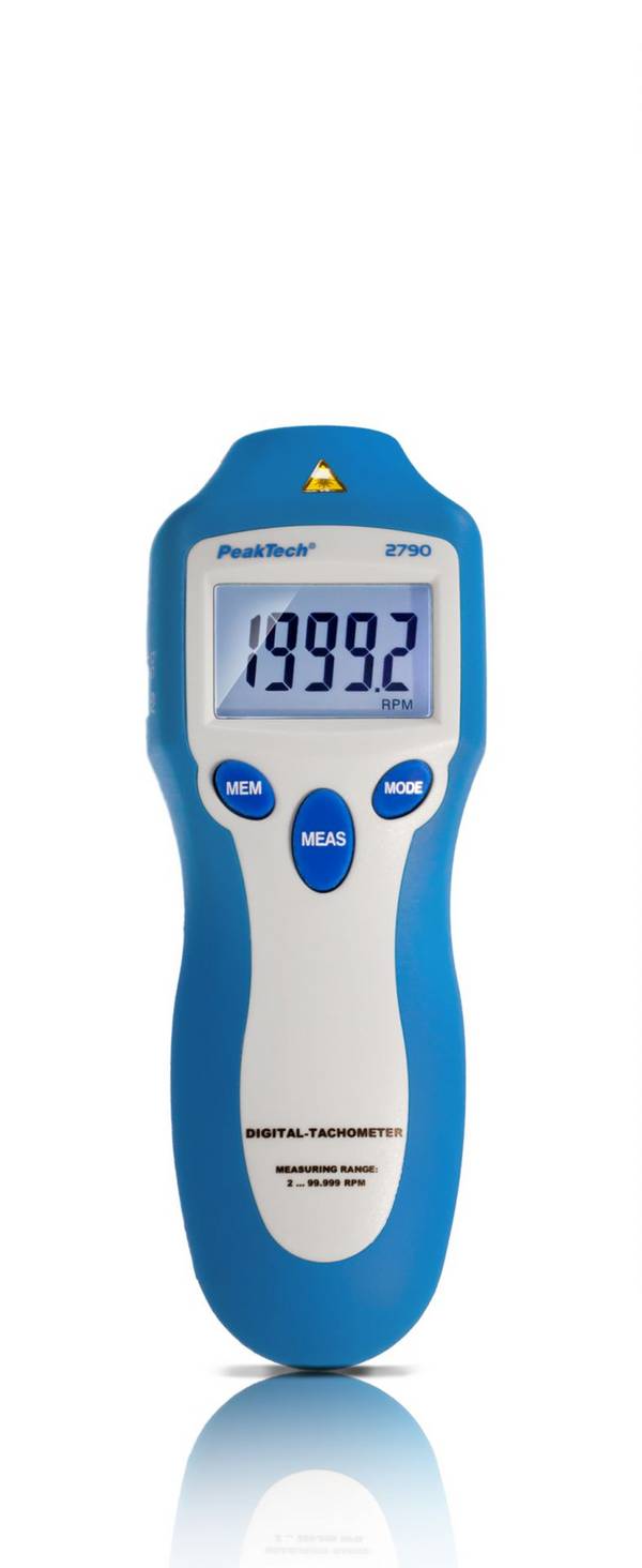 PeakTech P 2790 – Drehzahlmessgerät ~ 100.000 Counts ~ berührungslos