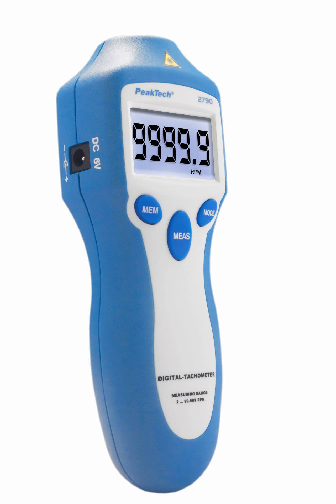 PeakTech P 2790 – Drehzahlmessgerät ~ 100.000 Counts ~ berührungslos-2