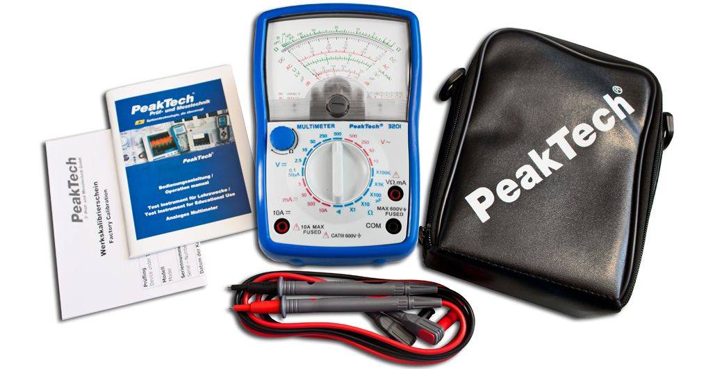 PeakTech P 3201 – Analoges Multimeter ~ 500 V AC/DC, 10 A DC-0