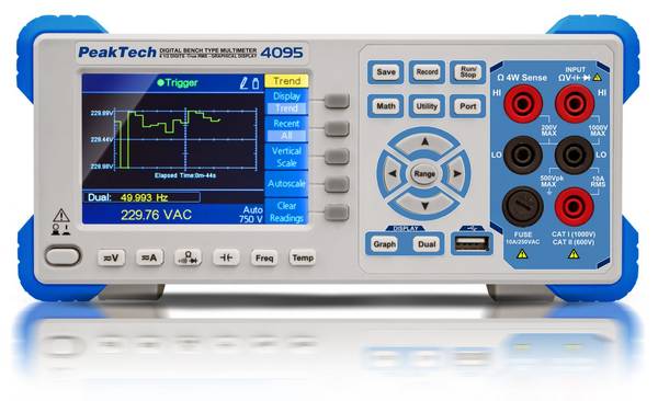 PeakTech P 4095 – Digital Tischmultimeter, 4 1/2-stellig
