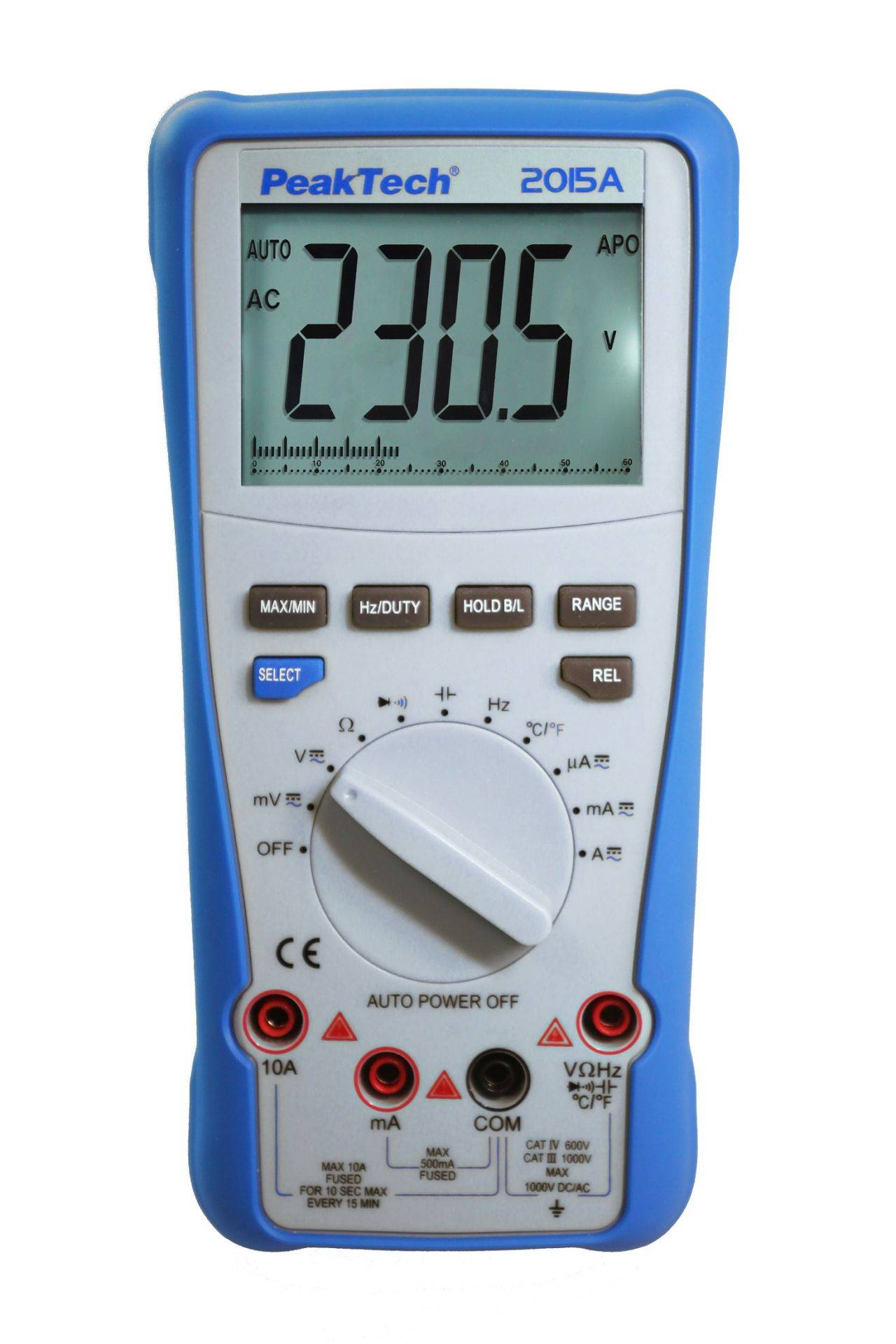 PeakTech P 2015 A – True RMS Digitalmultimeter ~ 4.000 Counts ~ 1000V AC/DC ~ 10A AC/DC ~ Auto-Range-2