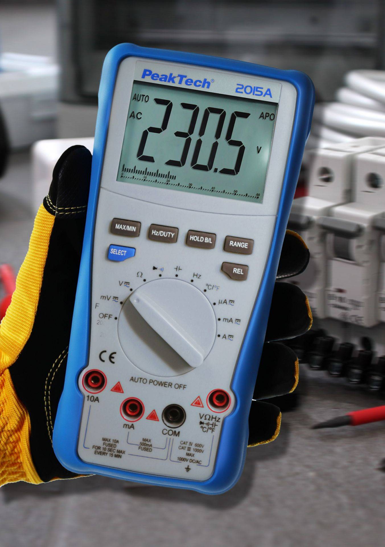 PeakTech P 2015 A – True RMS Digitalmultimeter ~ 4.000 Counts ~ 1000V AC/DC ~ 10A AC/DC ~ Auto-Range-3