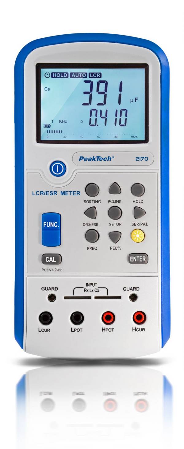 PeakTech P 2170 – LCR-/ESR-Meter, 100 Hz - 100 kHz, mit USB