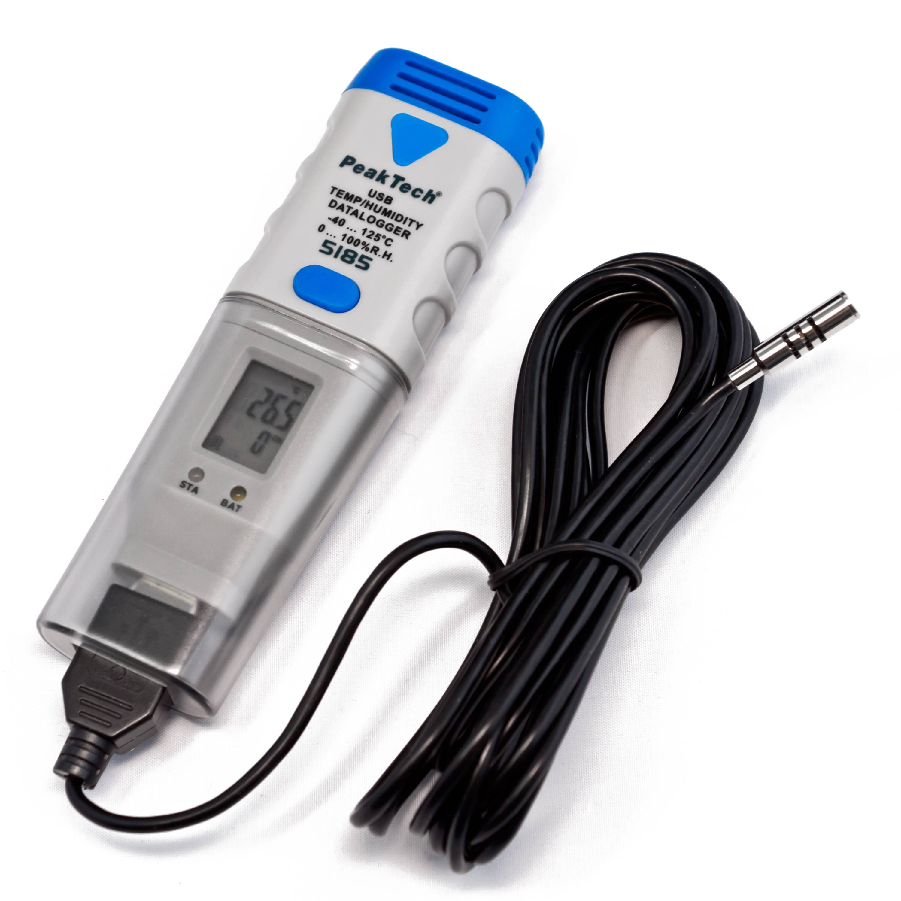PeakTech P 5185 – USB-Datenlogger ~ Lufttemperatur und -feuchtigkeit ~ 32000 Punkte-0