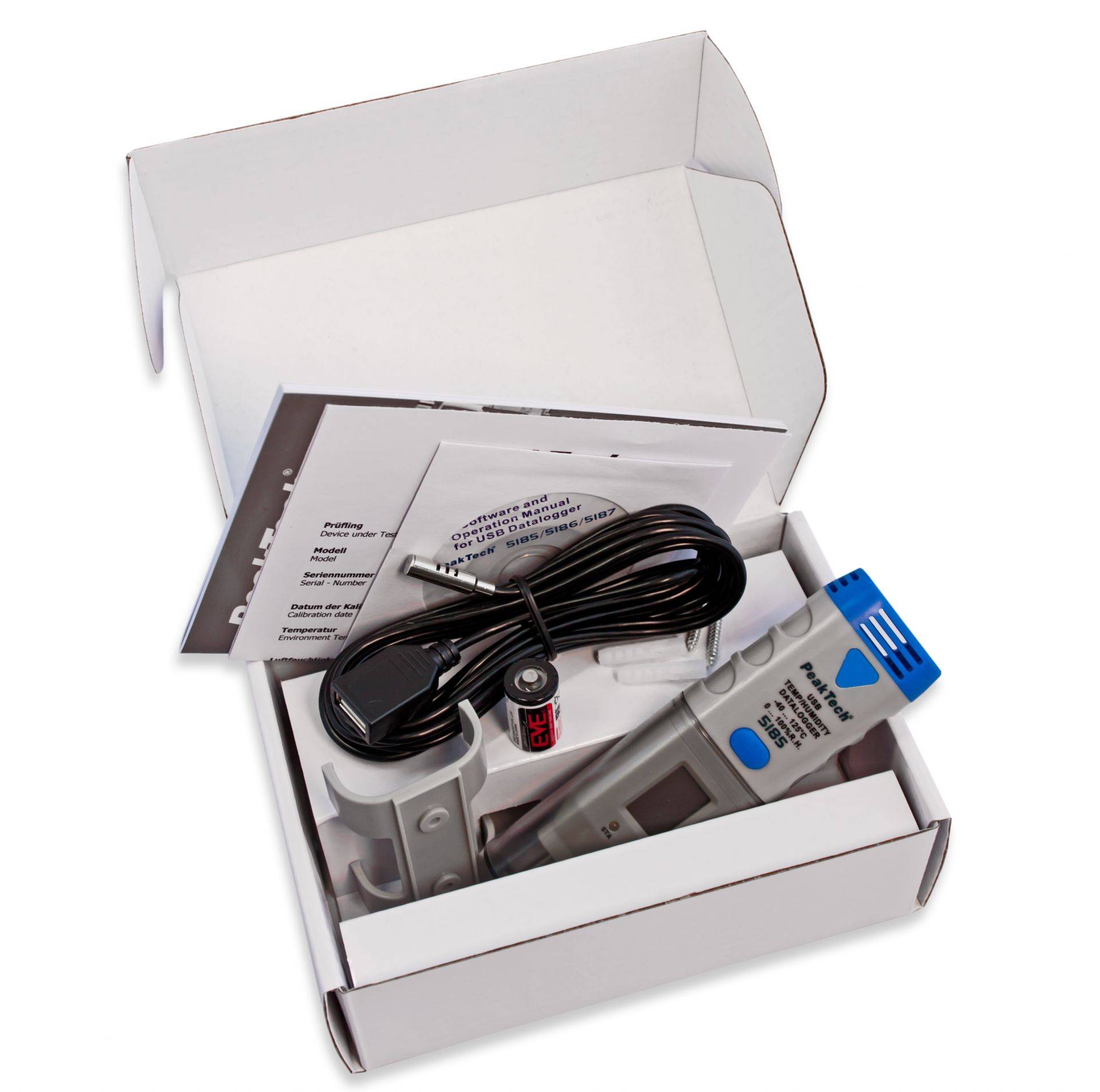 PeakTech P 5185 – USB-Datenlogger ~ Lufttemperatur und -feuchtigkeit ~ 32000 Punkte-1