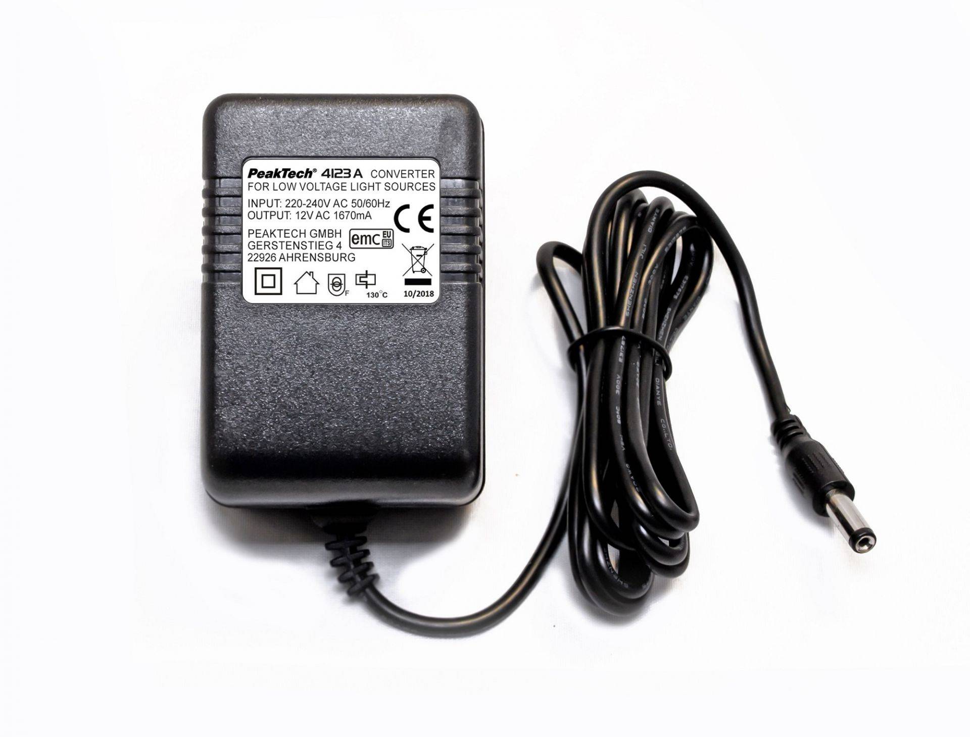 PeakTech P 4123 A – Konverter für Niedervoltlichtquellen AC/AC-1
