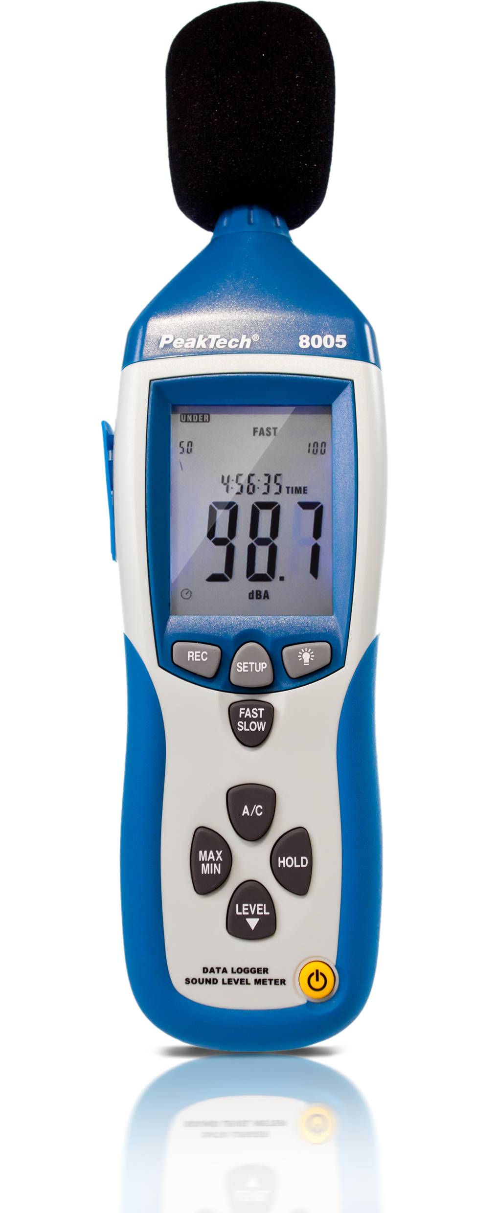 PeakTech P 8005 – Schallpegelmessgerät ~ 30 ... 130 dB A/C ~ mit 32000 Punkten Datalogger und USB-0