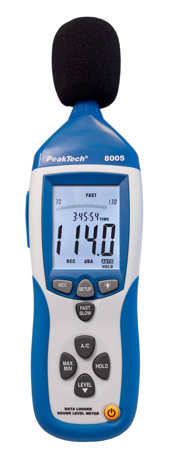 PeakTech P 8005 – Schallpegelmessgerät ~ 30 ... 130 dB A/C ~ mit 32000 Punkten Datalogger und USB-1