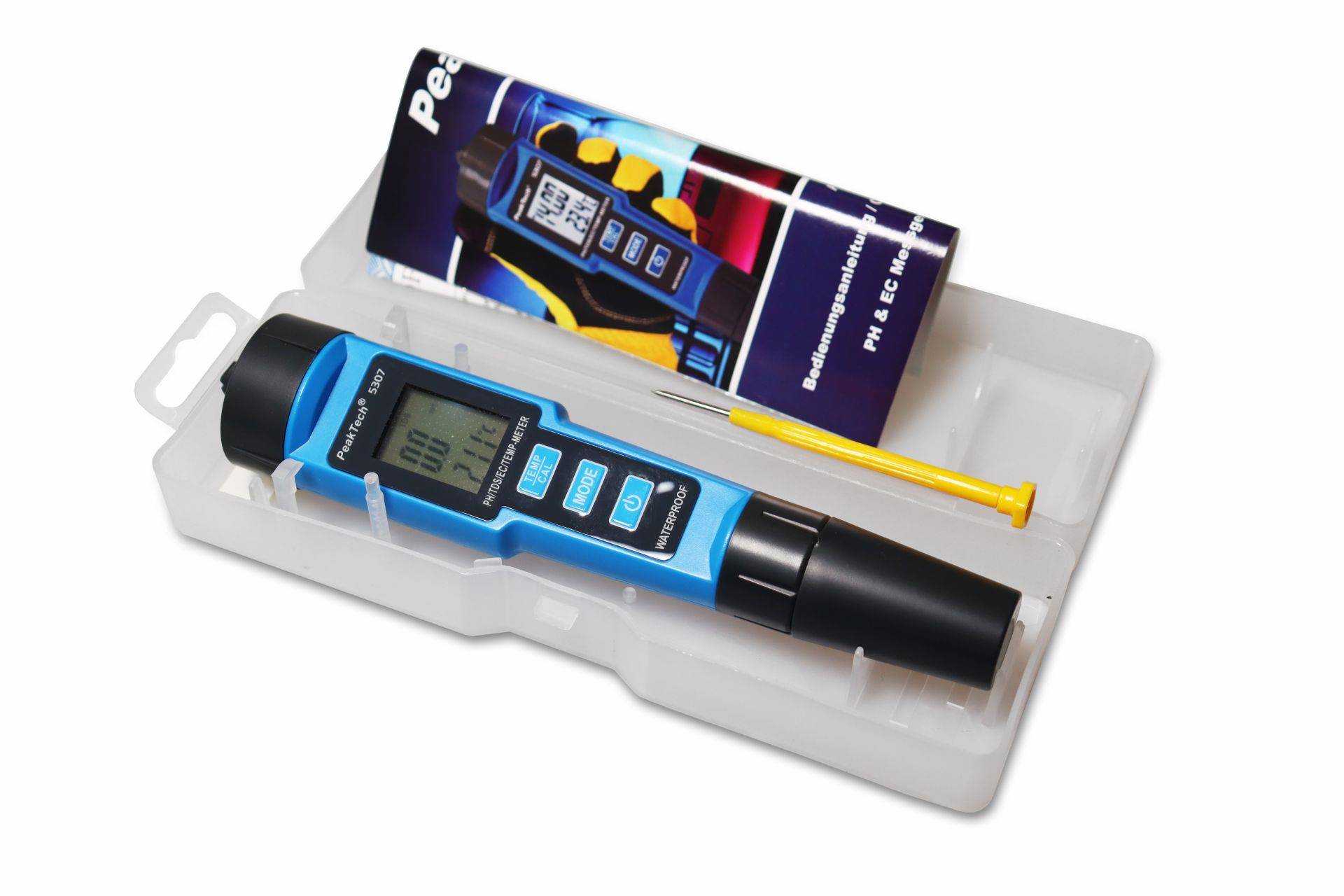 PeakTech P 5307 – 4 in 1 pH-Meter in Stiftform für pH/EC/TDS/TEMP-2