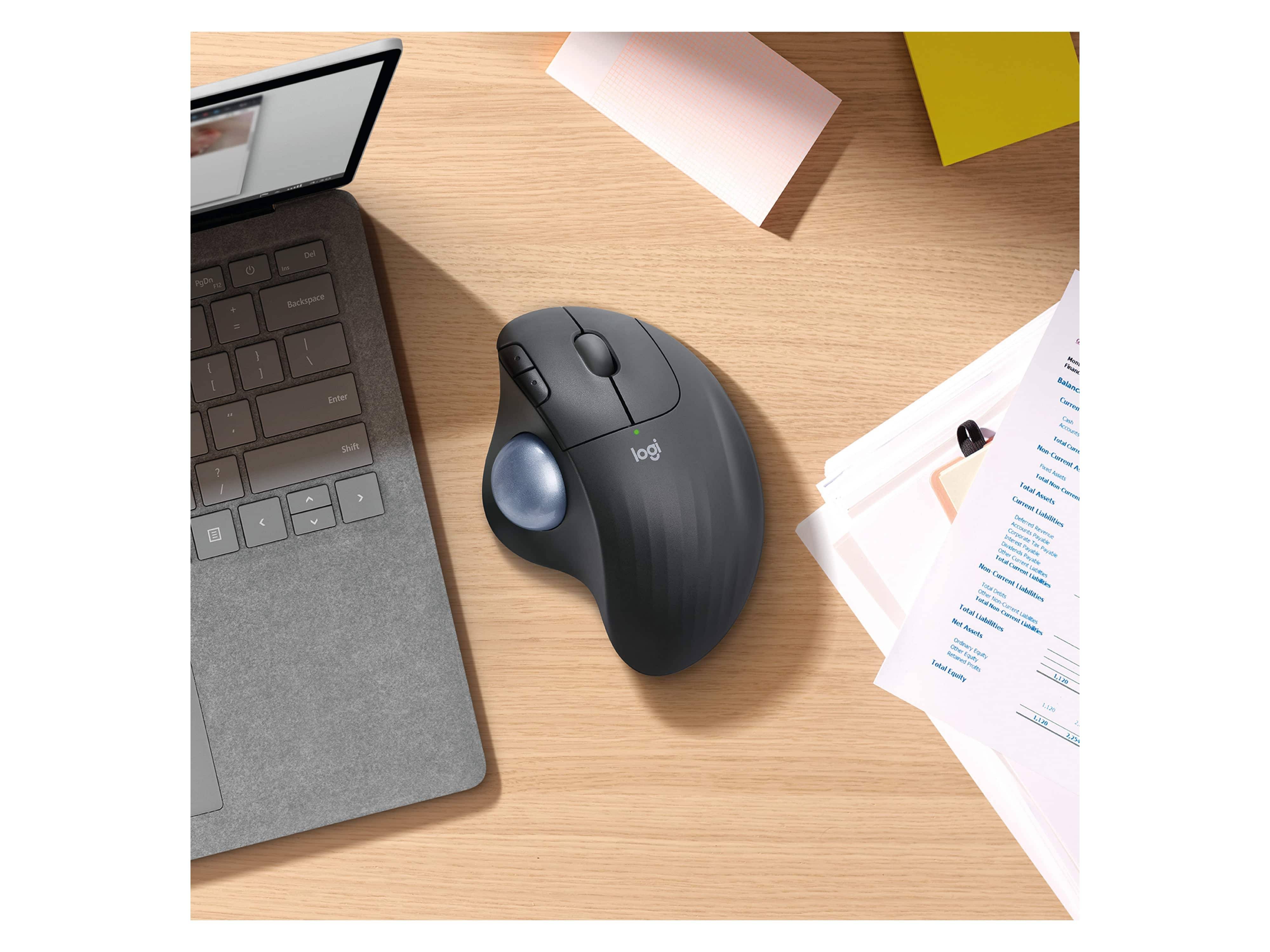 Symbolbild für Logitech ERGO M575 Trackball Funk Optisch Schwarz 5 Tasten 2000 dpi Ergonomisch