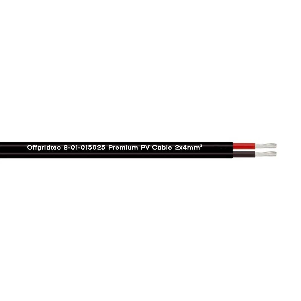Solarkabel 2x2,5mm² H1Z2Z2-K 2,5mm² Zweiadrig Schwarz-0