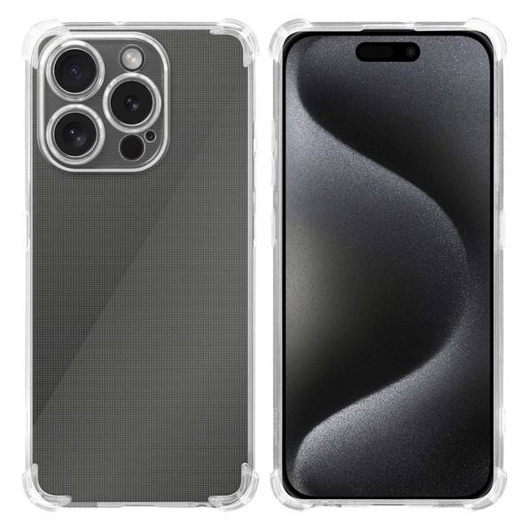 Cadorabo Hülle für Apple iPhone 15 PRO Schutz Hülle in Transparent Schutzhülle TPU Silikon Cover Etui Case
