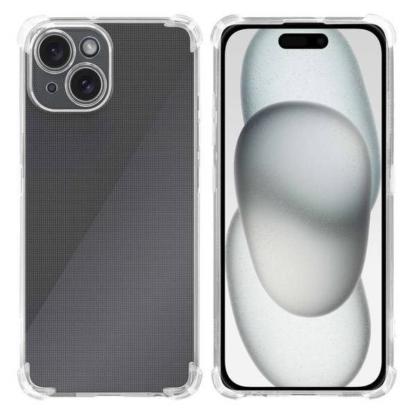 Cadorabo Hülle für Apple iPhone 15 Schutz Hülle in Transparent Schutzhülle TPU Silikon Cover Etui Case