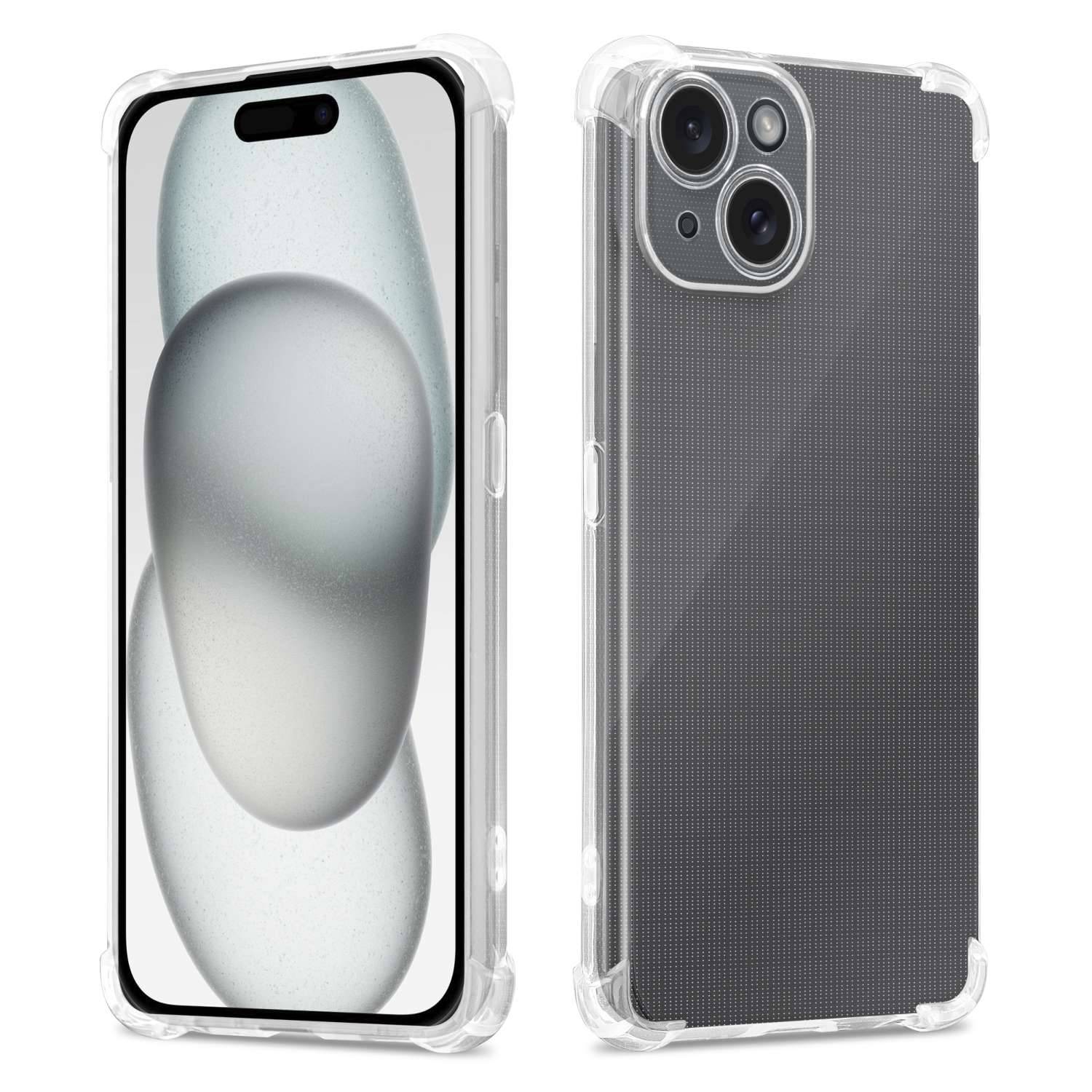 Cadorabo Hülle für Apple iPhone 15 Schutz Hülle in Transparent Schutzhülle TPU Silikon Cover Etui Case-1