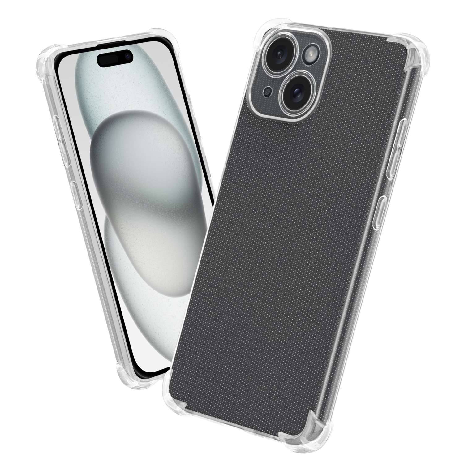 Cadorabo Hülle für Apple iPhone 15 Schutz Hülle in Transparent Schutzhülle TPU Silikon Cover Etui Case-2