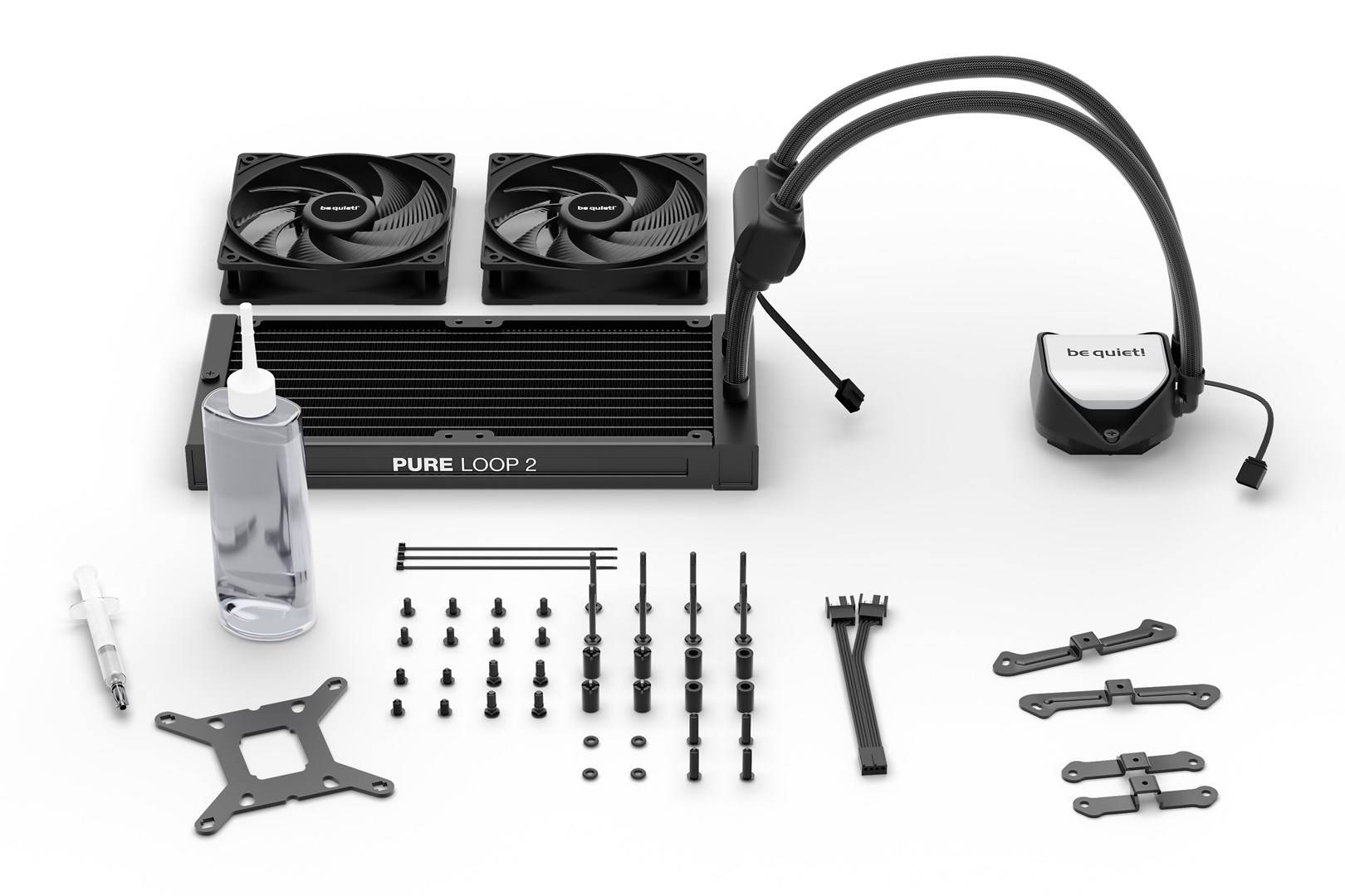 be quiet! Pure Loop 2 - Prozessor-Flüssigkeitskühlsystem - Kühlergröße: 240 mm - (für: LGA1700, LGA1200, LGA1150, LGA115-7