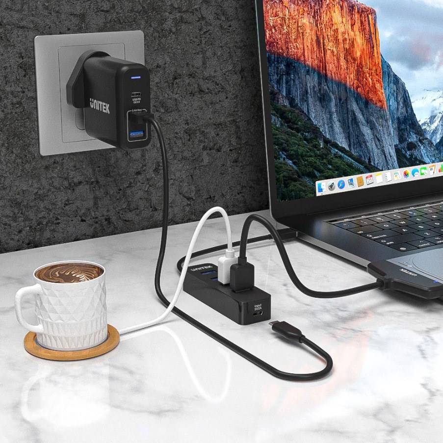 HUB USB-A 4X USB-A 3.1 ACTIVE 10W H1117A-2